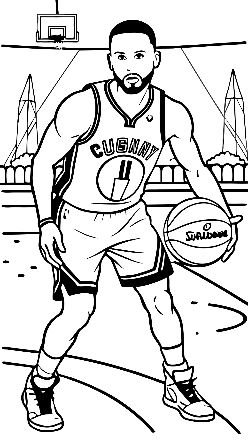 coloriage Stephen Curry